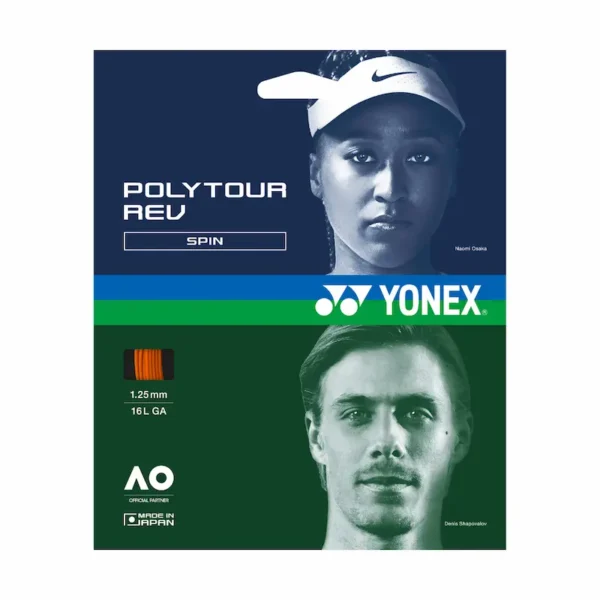 YONEX Poly Tour Rev 1,25mm Orange inkl. Bespannung