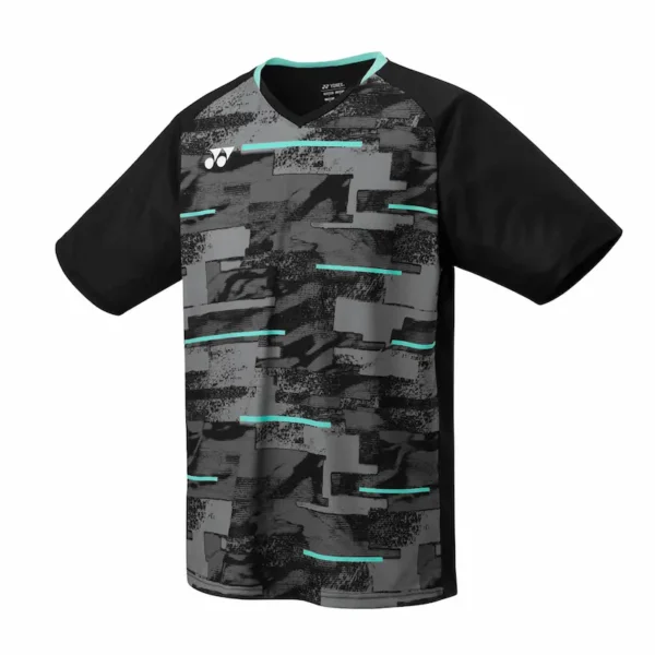 Yonex Men's Crew Neck Shirt, Club Team Black YM0034